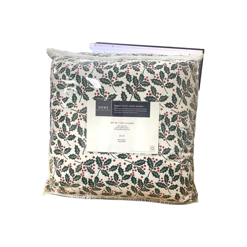 Home Reflections 2-Pack Holiday Motif Pillow Bird